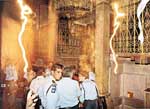 Lightings which appeared before Holy Fire descend